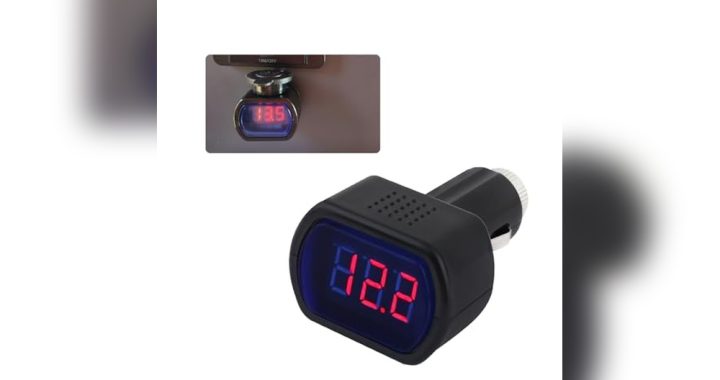 Car Cigarette Lighter Voltage Meter for Accurate Real-Time Monitoring
