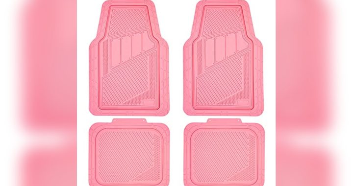Pink Rubber Car Floor Mats: Durable, Stylish All-Weather Protection